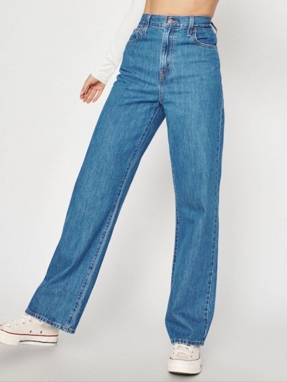 Levi's High Waisted Straight Leg Jeans